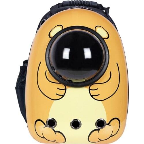 Portable Cat Carrier Bag Breathable Pet Small Dog Cat Backpack Outdoor Travel Space Capsule Cage Transparent Space Pet Backpack