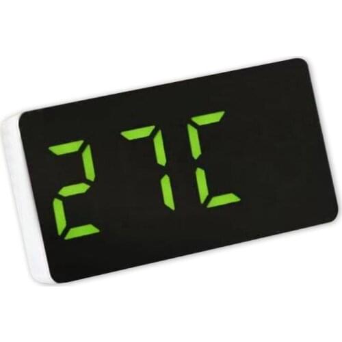 LED Mirror Clock Electronic Alarm Clock with Time/Calendar/Temperature Alarm Q81F