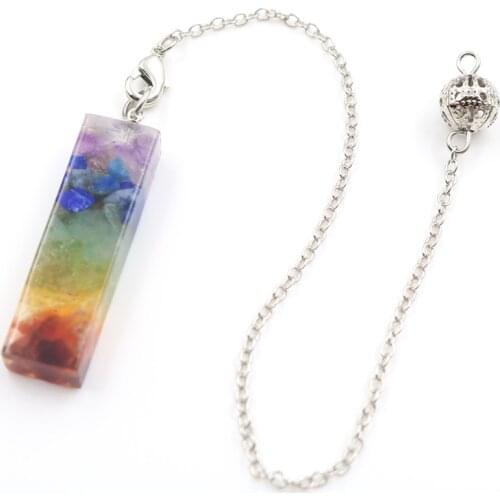 YJXP 1pcs Reiki Healing Chakra Orgone Energy Pendulum Pendant for Women Men Charm Jewelry