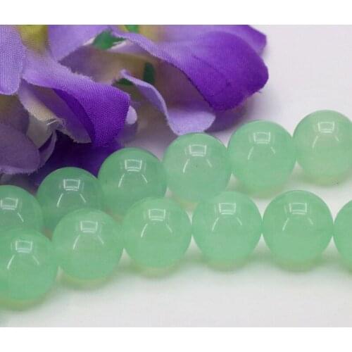 Green Aventurine Chalcedony Stone 12mm Round shape loose beads DIY Girl Manual Accessories making bracelet&necklace jewelry 15
