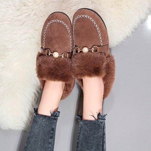 2020 zapatos mujer Women Boots Ankle Boots New Furry Snow Boots Winter Shoes for Womens Platform Female women Fur Boots U11-61