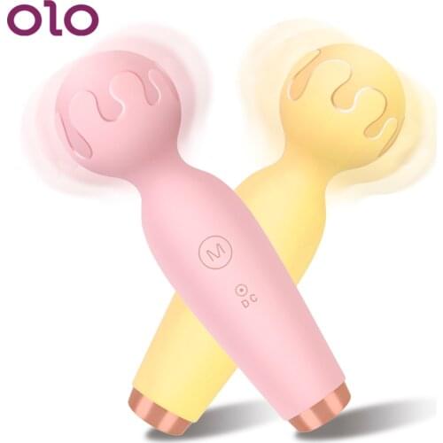 OLO 10 Frequency Clitoris Stimulator AV Vibrator Female Masturbator Mini Wand Vibrator Sex Toys for Women G-spot Massager