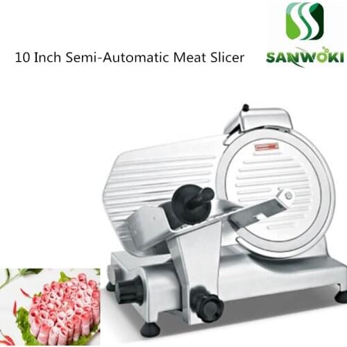 10 inch semi-Automatic mutton roll skiving machine cattle skiver planer electric meat slicer machine beef roll cut machine