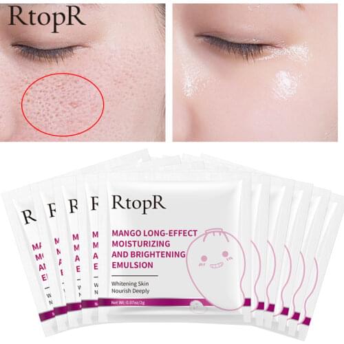 10 pcs/lot Face Anti-Aging Anti Winkles Hyaluronic Acid Mango Effect Emulsion Deep Hydrating Whitening Skin Care Beauty Emulsion