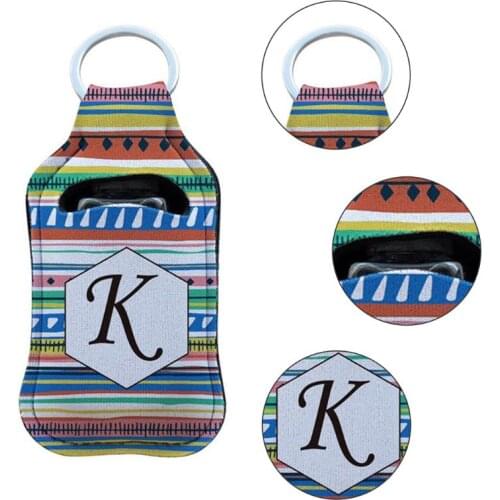 10Pcs Refillable Hand Sanitizer Soap Bottles Holder Cover with Key Ring Carriers Refillable Bottle