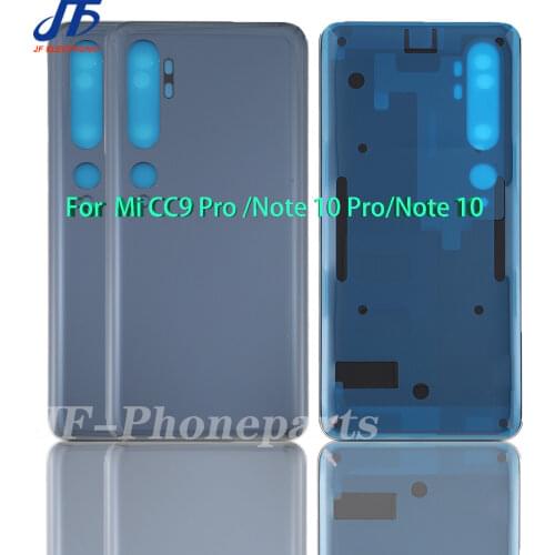 10Pcs/lot Back Battery Cover Replacement ForXiaomiFor Mi CC9 Pro Note 10 Lite Pro Housing Glass Chassis Door Back Case + sticker