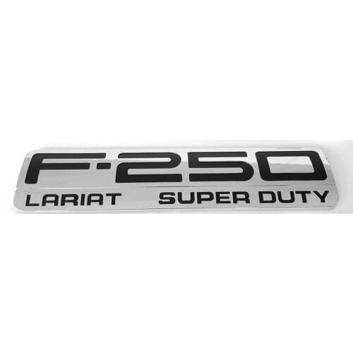 100pcs F250 F-250 Lariat Super Duty Car Sticker Emblem Badge Embleme Emblema