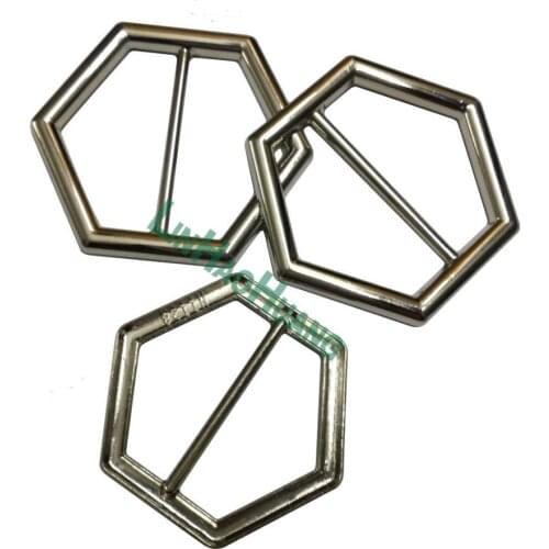 30pcs/lot 21mm 24mm metal alloy Hexagonal belt buckle bag buckle,garment accessories,bag fasteners free shipping