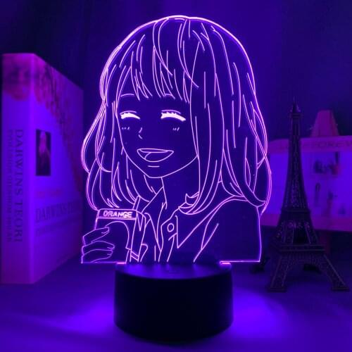 3d Lamp Anime Orange for Bedroom Decor Nightlight Kids Birthday Gift Manga Gadget Orange Led Night Light Bedside