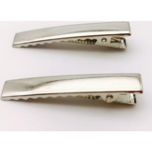 500pcs 45MM Metal Hair Alligator Clips with Small Teeth Findings For DIY Jewelry Style Tools Accessories