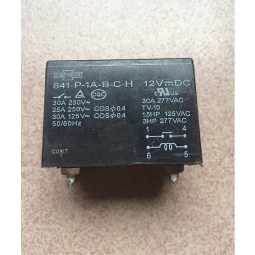 841-P-1A-B-C-H 12VDC Relay