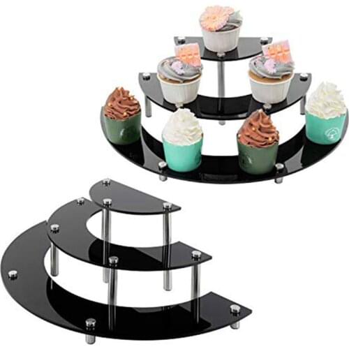 Acrylic Cupcake Stand 3 Tier Cake Stand Dessert Cupcake Display Rack Holder Wedding Christmas Decorations For Home Party tool
