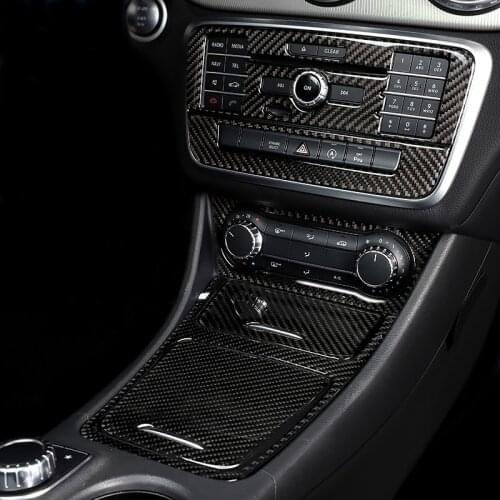For Mercedes Benz A Class W176 GLA X156 CLA Accessories Car Interior Air Conditioning CD Console Panel Cover Trim Car Styling