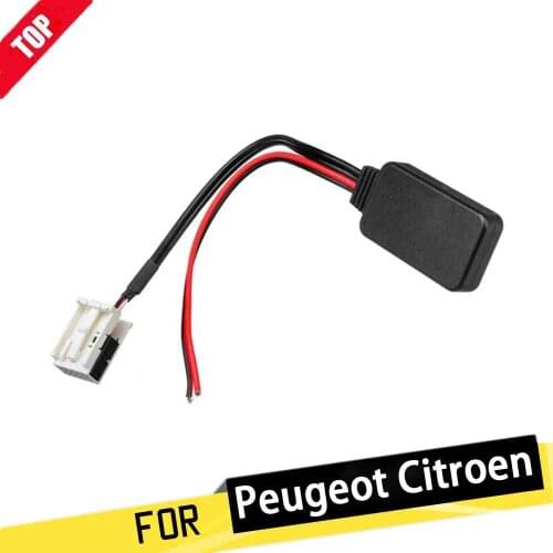Car For Peugeot 207 307 308 407 For Citroen RD4 C2 C3 Car 12Pin Bluetooth Module Wireless Radio Stereo AUX-IN Aux Cable Adapter