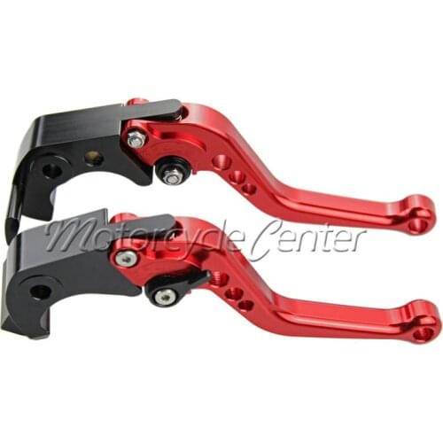 CNC Short Brake Clutch Levers For 2007-2012 Kawasaki Z750 / 2013-2015 Kawasaki Z800 Z800/E version Red Adjustable Lever