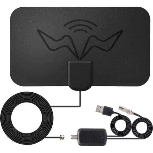 4K 1600 Miles Digital Antenna Indoor DVB-T Free View Isdb-tb Broadcast Signal Booster Aerial Amplified Digital HDTV Antenna