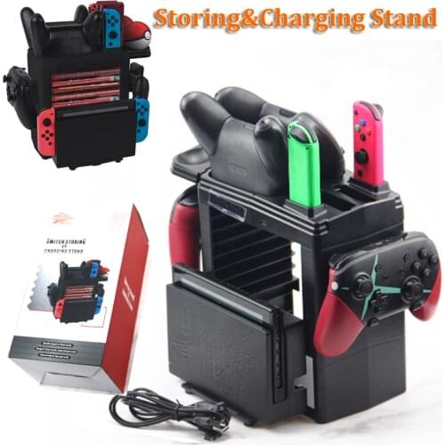 Game Disc Gamepad Storage Bracket Holder Tower Joystick Carrying Stand for Nintend Switch Poke Ball Plus High Quality Game Stand