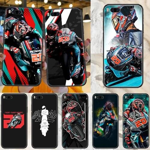 Fabio Quartararo Moto 20 Phone case For Xiaomi Mi Max Note 3 A2 A3 8 9 9T 10 Lite Pro Ultra black fashion coque art waterproof
