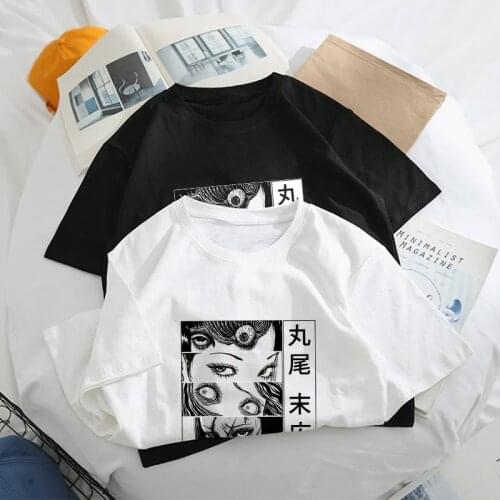 Suehiro Maruo demon Horror Personality Spoof punk Harajuku Loose Tops Summer Japan fun Casual Ulzzang Chic vintage Women T-Shirt