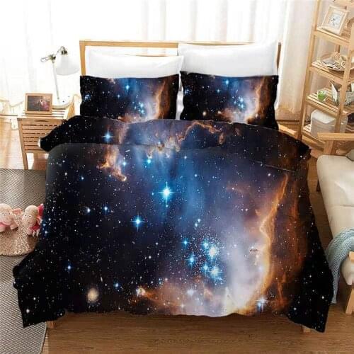 3D Starry Duvet Cover Set Queen size Luxury Bedding Set King Quilt Cover Comforter Set Bed Linen Home Textiles
