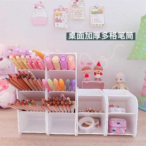 Multifunction Large Capacity Desk Pen Holder Pencil Makeup Storage Box Desktop Organizer Stand Case School Office Stationery