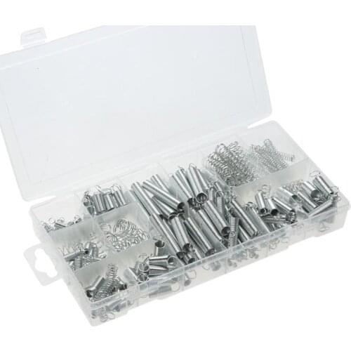 200pcs Steel Spring Extension Tension Pressure Springs Set Hardware Tools Springs Pressure Suit Metal Assortment Hardware Kit