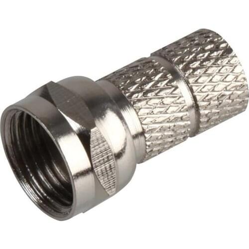 RG6 F-Type Twist On Coax Coaxial Cable CCTV TV RF Connector Plug Male