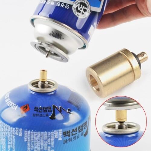 Outdoor Camping Stove Gas Refill Adapter Cylinder Gas Burner Accessories Hiking Inflate Tank Gas Butane Canister