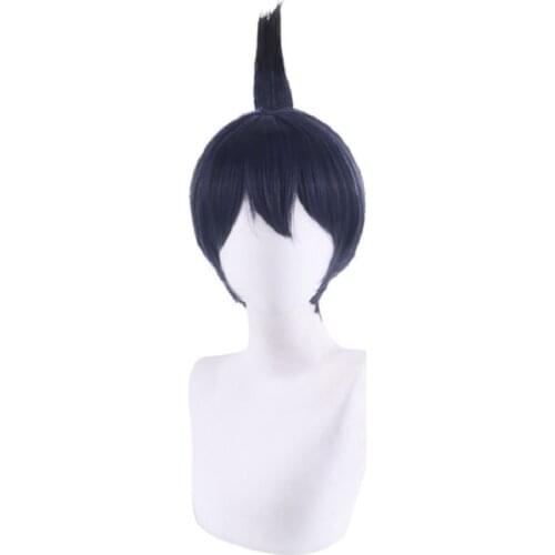 Anime Chainsaw Man Wig Hayakawa Aki Cosplay Wigs 30cm Short black blue Fake Hair men women synthetic Hair Heat Resistant Perucas