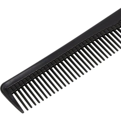 Professional Salon Anti-static Hairdressing Hair Cutting Plastic Comb Tool Black