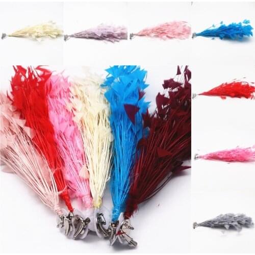 Fluffy Turkey Feathers Flower For Headwear 28-30Cm Pink Feathers For Crafts Decoration Headdress Corsage Carnival Accessories