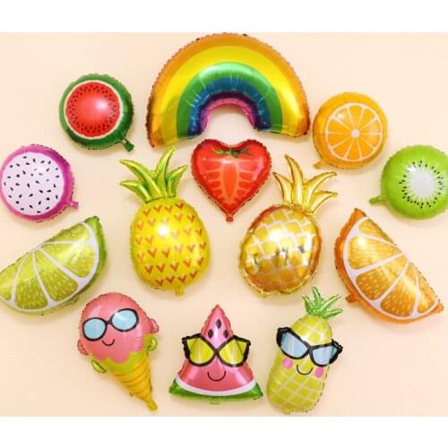 Fruit Foil Balloons Air Unicorn Party Helium Ballon Wedding Baloon Happy Birthday Party Decorations Kids Adult Event BaloesPAT62