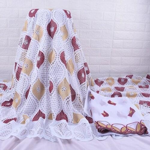 Zhenguiru High Quality African Lace Fabric Mesh Cotton Swiss Voile Lace Fabric Embroidery Nigeria Fabric For Women Wedding A2029