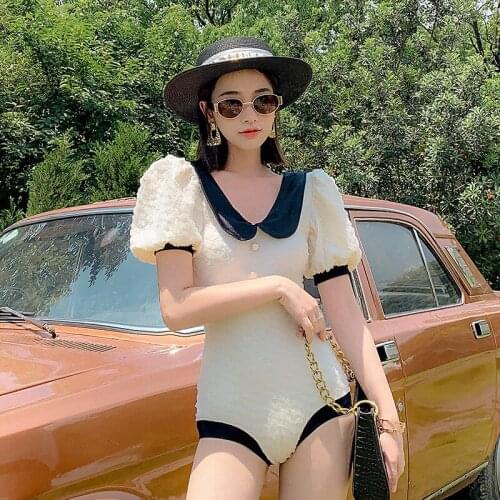 Plus Size One Piece Swimsuit Women Beachwear Push Up Swim Suit Female Summer Sexy Girl Slim 2021 New Print Polyester Sierra