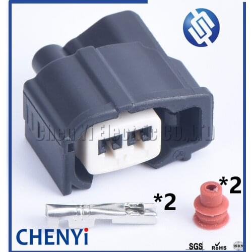 1 set 2 Pin 2.2mm Fuel Injector plug Female wire connector 6189-0611 90980-11875 for Toyota Honda corolla