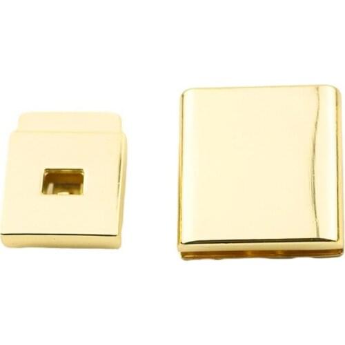 10 Pieces Luggage hardware accessories golden die-cast twist lock Mortise oval lock Bag and handbag lock hardware