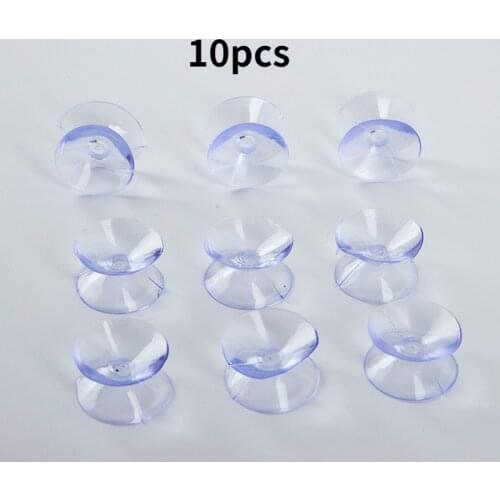 10Pcs/lot Pvc Double Sided Suction Cup - Sucker Pads For Glass, Plastic Suction Cup Plastic Small Suction Cup Without Trace