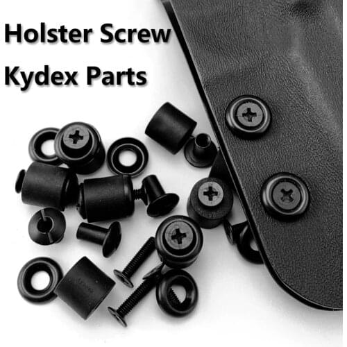 4 Sets Kydex Holster Screw Parts Fast-dialing Sheath Screw Fittings Making K Sheath DIY Waist Clip Screw Accessories