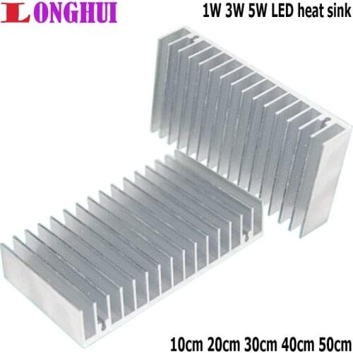 High-power 1W3W5W width 100*height 18mm LED aluminum profile radiator grille type long densely toothed heat sink aluminum sheet