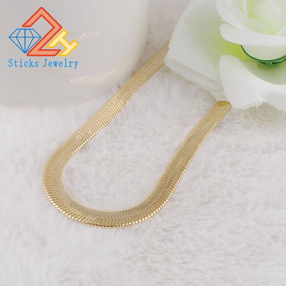 Necklace Long/Choker Wholesale 7MM Casual Gold Color Hip Hop Chain For Men Jewelry Maxi Necklace