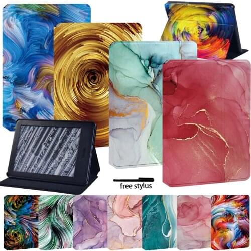 Leather Tablet Stand Folio Case for Amazon Kindle Paperwhite 1 5th/2 6th/3 7th/4 10th/Kindle 8th/10th Wear Resistant Tablet Case