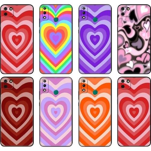 Black tpu Case For Huawei Y9S Y6S Y8S Y5P Y7P Y8P Case For Huawei Y5 lite Prime 2018 Y6 2019 Cover Brown Hearts Pink Graynew