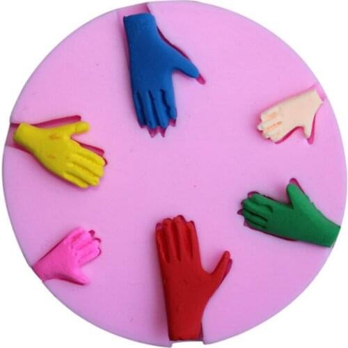Baby Hand 3d Silicone Mold Cake Decoration tools Molding Diy Baking Tools Handicraft Production Stencil