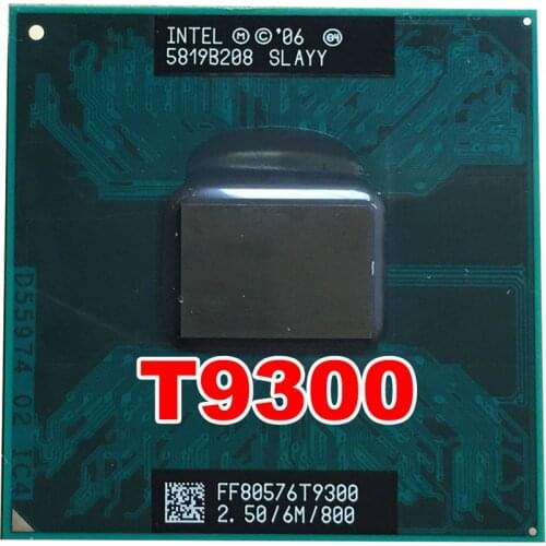 Original INTEL T9300 CPU 2.5/6M/800 pin version PGA