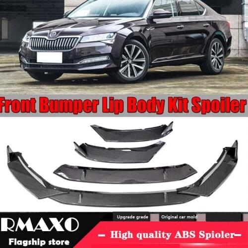 For Skoda superb Body kit spoiler 2019-2020 For Skoda superb ABS Rear lip rear spoiler front Bumper Diffuser Bumpers Protector