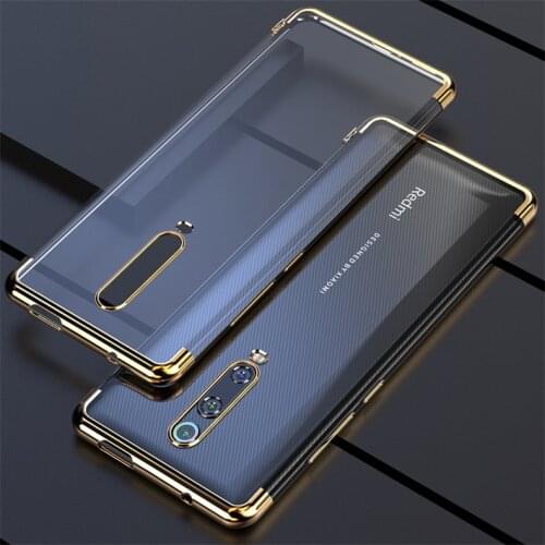 For Xiaomi Redmi K30 Case Soft TPU Slim plating transparent Protective Back cover case For xiaomi redmi k30 5g redmiK30 shell