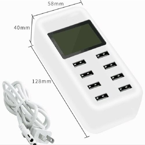China supplier multi port usb chargers 8 port smart USB travel charger