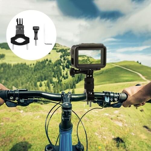 Bike Bicycle Clip Bracket for Osmo Action GoPro Hero 5 6 7 8 Universal Handlebar Clamp Bracket Tripod Mount Accessories
