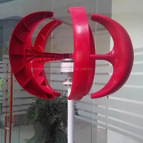 300W 12v Small 3 Phase AC Permanent Magnet Vertical Wind Turbine Generator 5 blades(Reinforced Fibre Glass) CE RoHS ISO9001