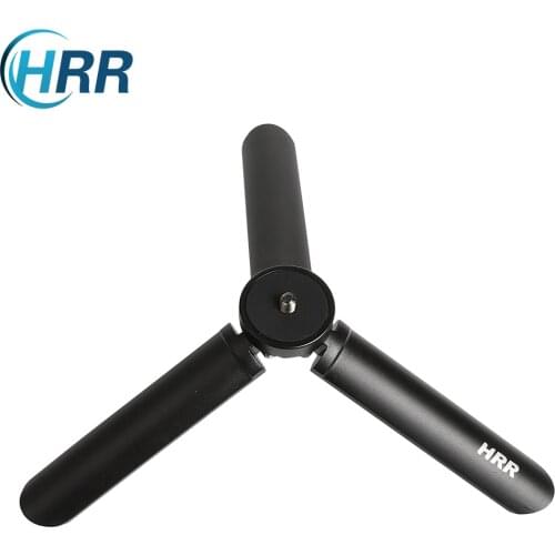 HRR Metal Mini Tripod Desktop Tabletop Stand Compact Tripod for Zhiyun Smooth 4 DJI Osmo Mobile 3 OM4 Gimbal Stabilizer Cameras